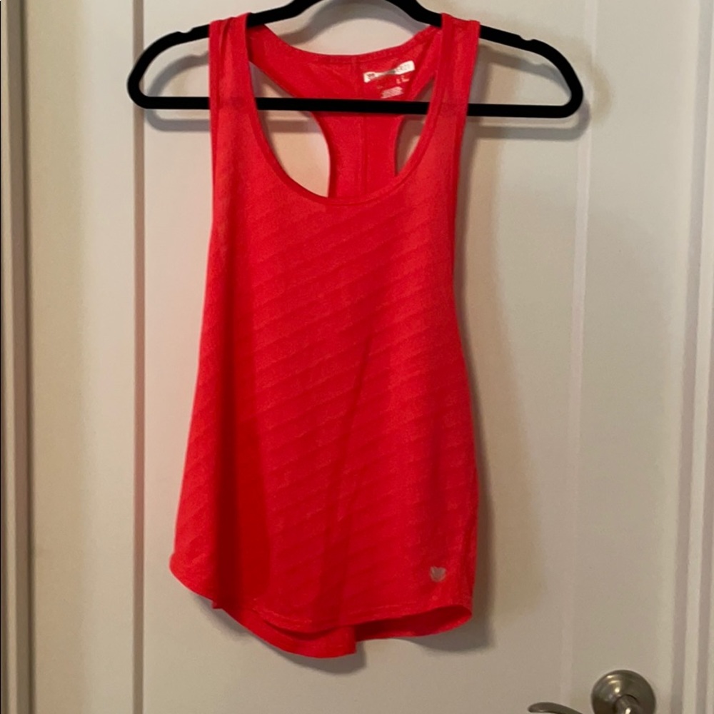 Athletic coral tank top